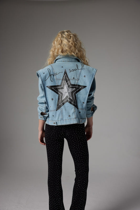 Space Denim Ceket - Mavi