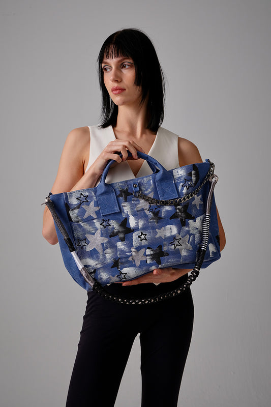 Stars City Bag - Navy