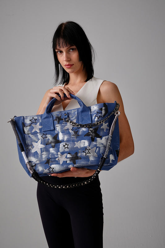 Stars City Bag - Navy