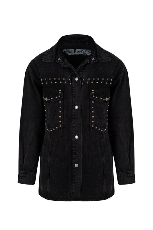 Wisdom Denim Ceket - Siyah