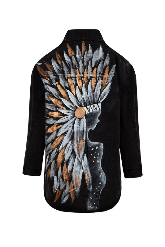 Wisdom Denim Ceket - Siyah