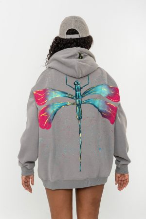 Look Project - Dragonfly - Hand Painted Hoodie