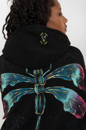 Look Project - Dragonfly - Hand Painted Hoodie